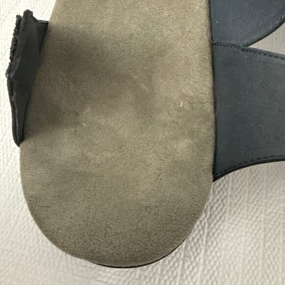 Dansko Sharla Sandals Womens Size 10 Black Leather Heel - Picture 6 of 12